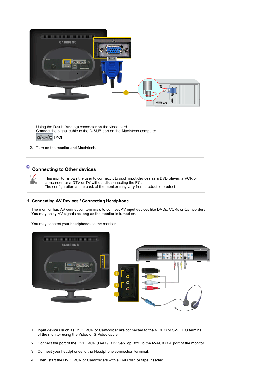 Samsung 2032MW User Manual | Page 20 / 67