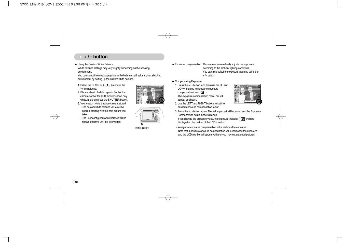Button | Samsung Digimax S700 User Manual | Page 31 / 78