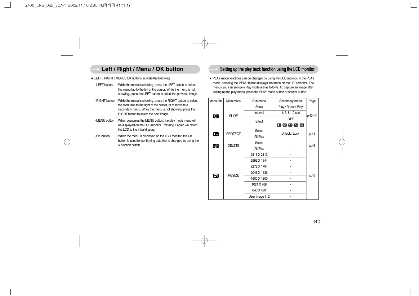 Samsung Digimax S700 User Manual | Page 42 / 78