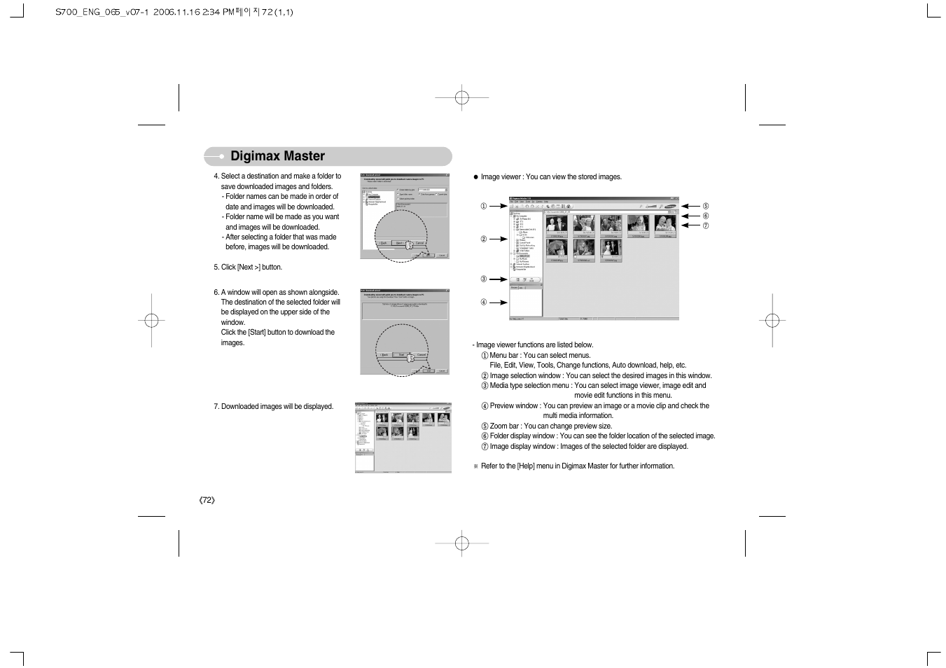 Digimax master | Samsung Digimax S700 User Manual | Page 73 / 78