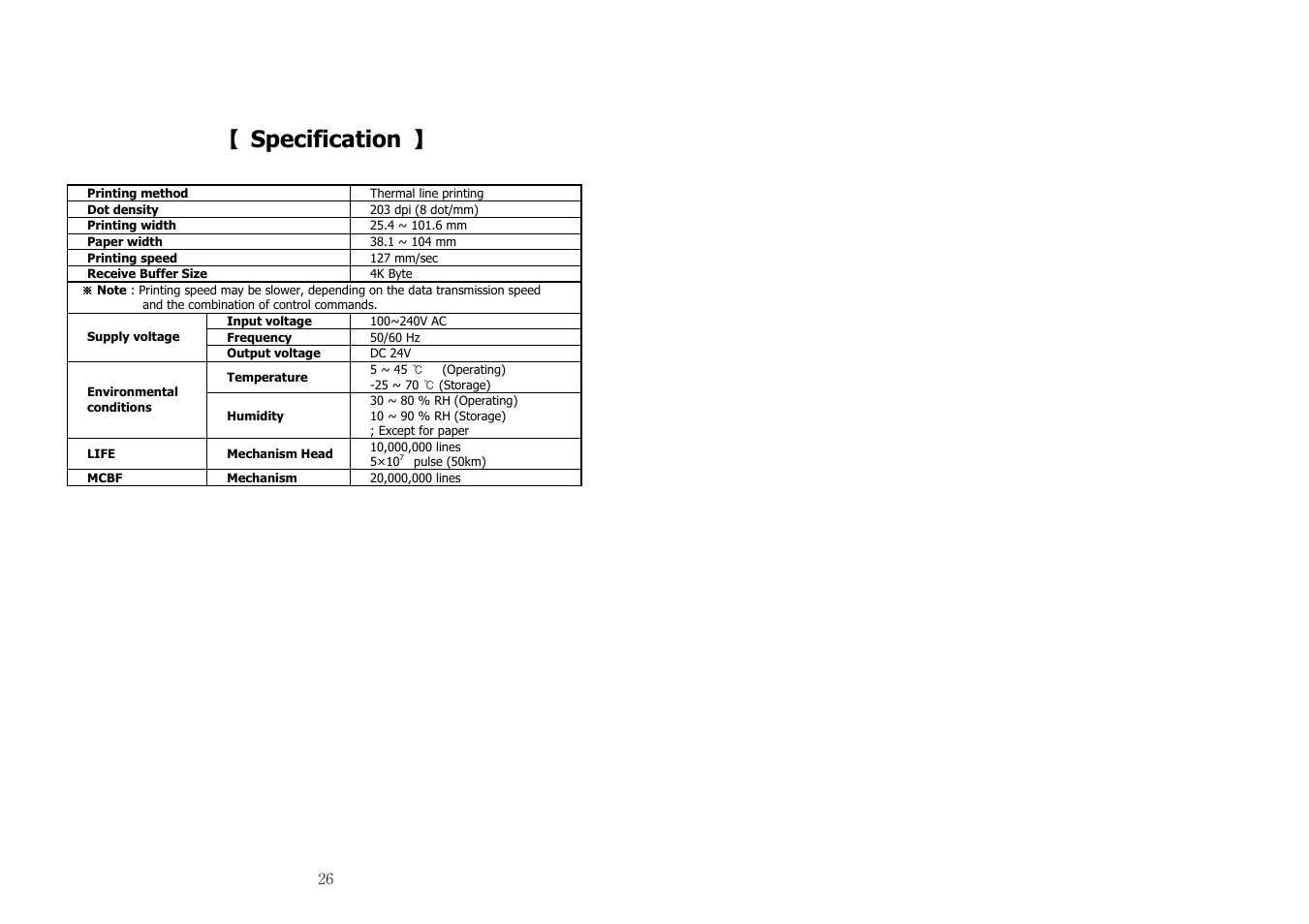 Specification | Samsung JE68-00131B User Manual | Page 14 / 14