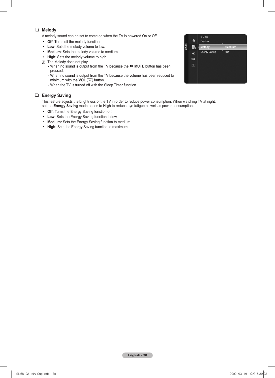 Samsung BN68-02140A-00 User Manual | Page 30 / 92