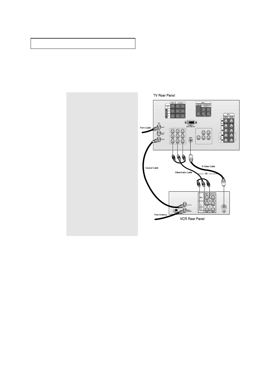 Connecting a vcr | Samsung HCN436W User Manual | Page 18 / 71