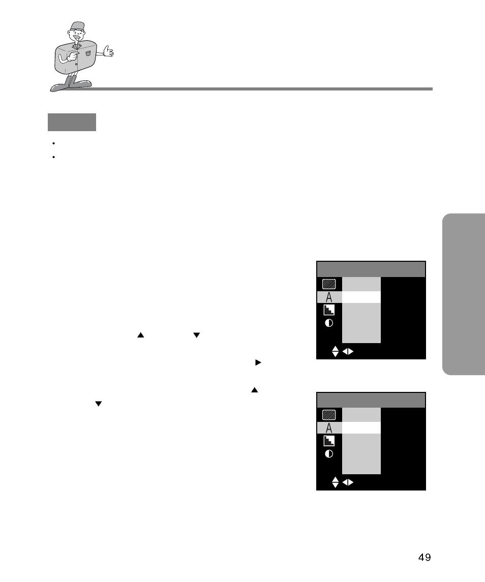 Adv anced setting up the shooting function | Samsung Digimax 340 User Manual | Page 49 / 120