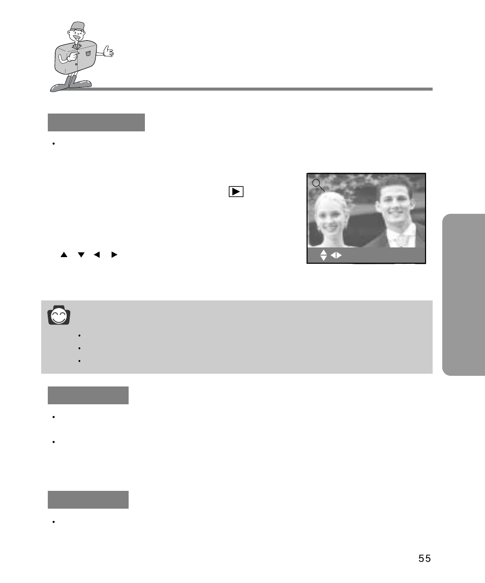 Setting up play back functions adv anced, Reference | Samsung Digimax 340 User Manual | Page 55 / 120