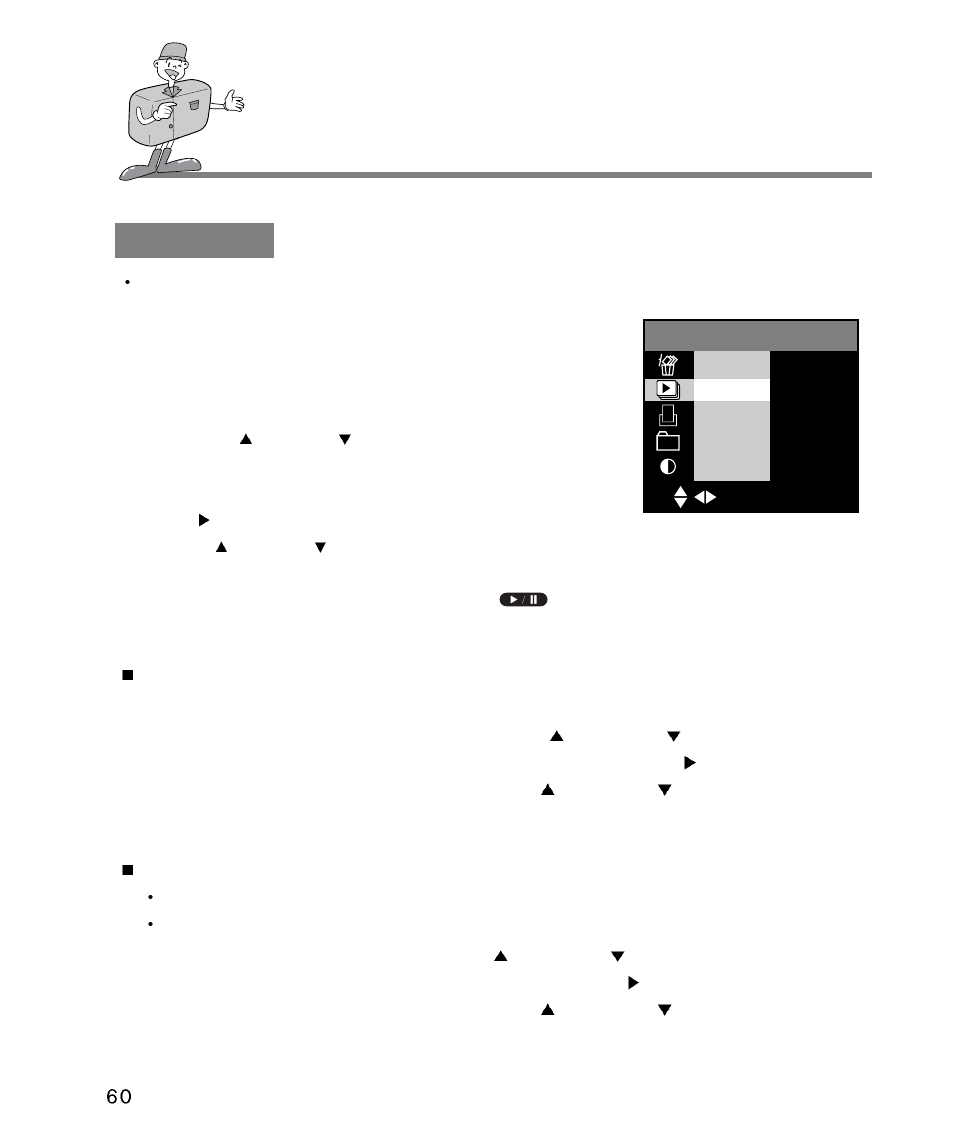 Setting up play back functions | Samsung Digimax 340 User Manual | Page 60 / 120