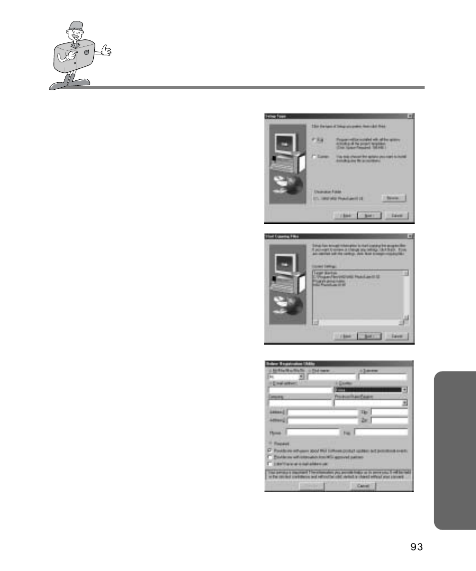 Softw are how to set up the software for windows | Samsung Digimax 340 User Manual | Page 93 / 120