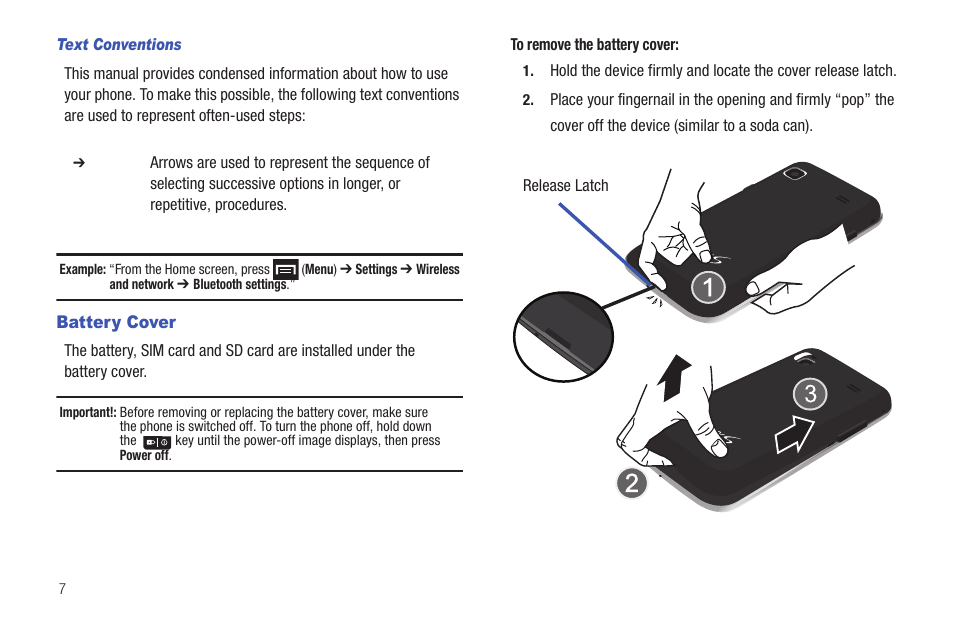 Battery cover | Samsung GALAXY S T959 User Manual | Page 12 / 246