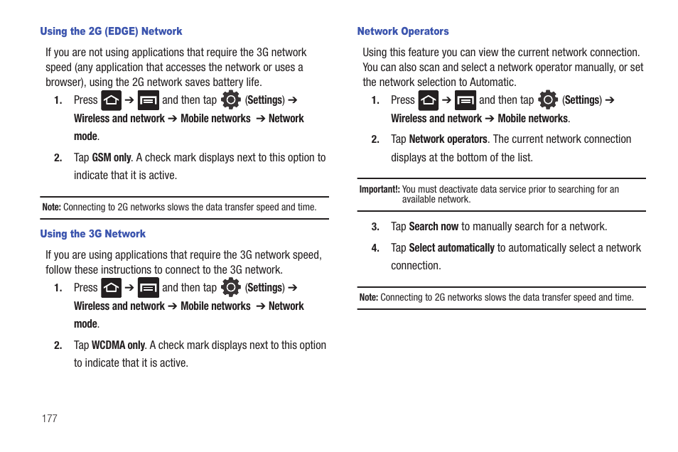 Samsung GALAXY S T959 User Manual | Page 182 / 246