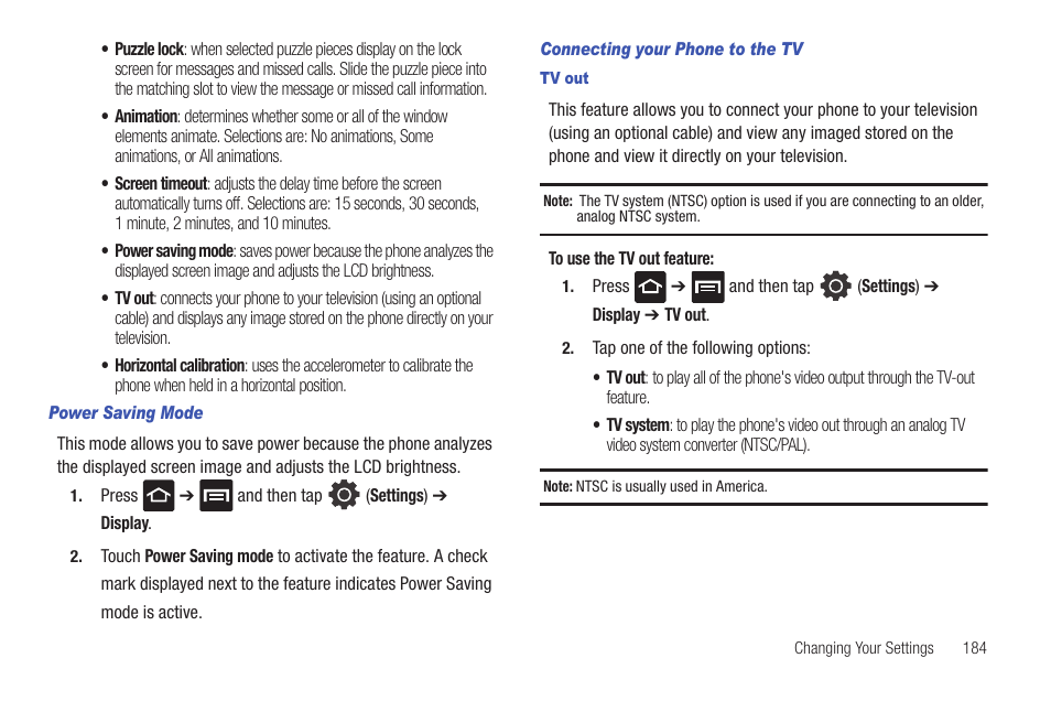 Samsung GALAXY S T959 User Manual | Page 189 / 246
