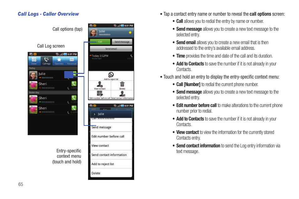 Samsung GALAXY S T959 User Manual | Page 70 / 246