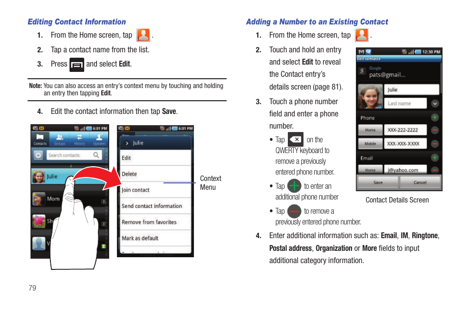 Samsung GALAXY S T959 User Manual | Page 84 / 246