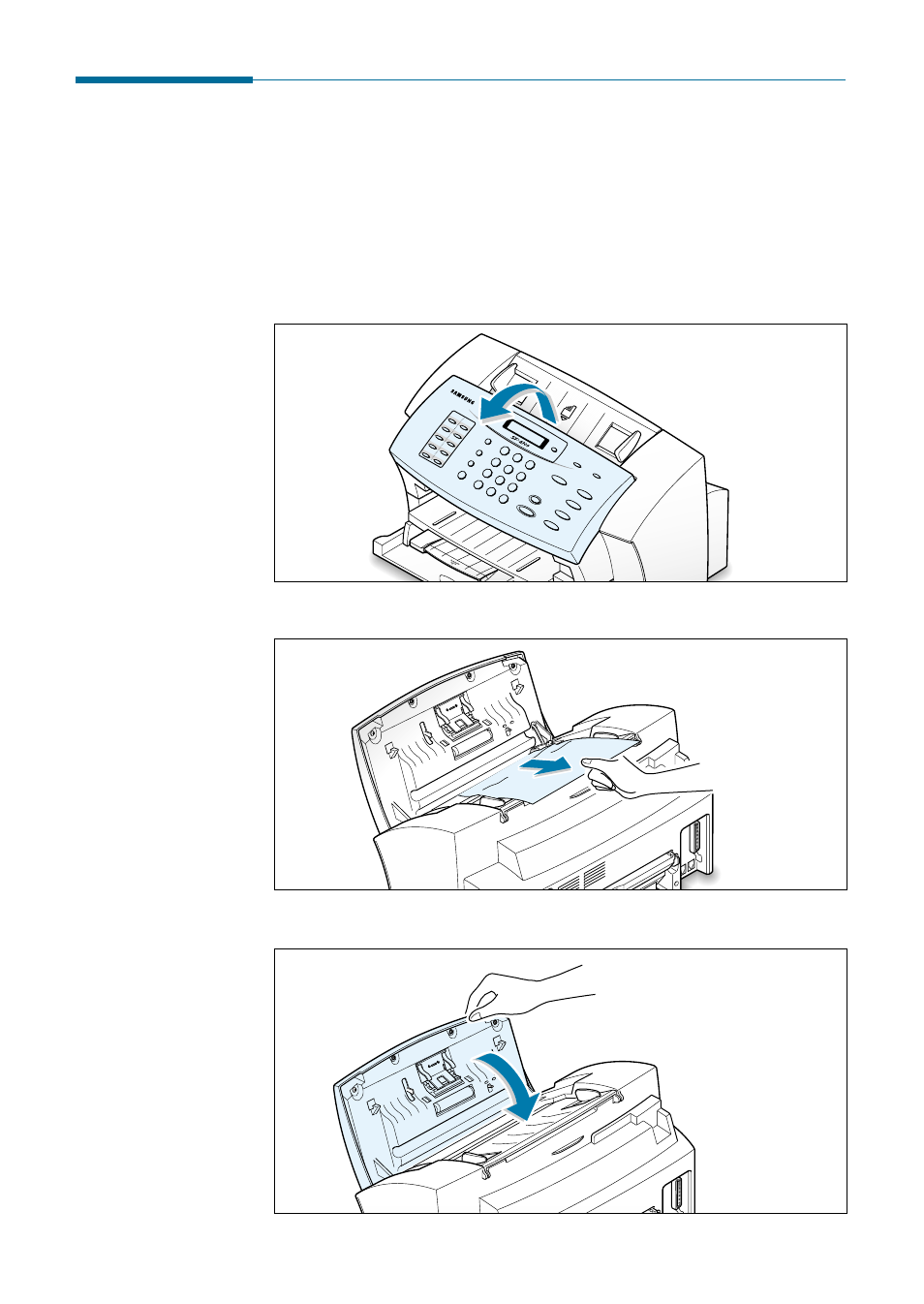 Clearing jams | Samsung SF 4700 User Manual | Page 142 / 176