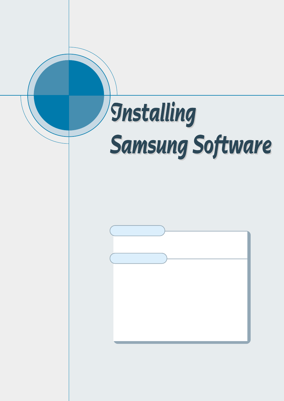 Installing samsung software, Chapter | Samsung SF 4700 User Manual | Page 31 / 176