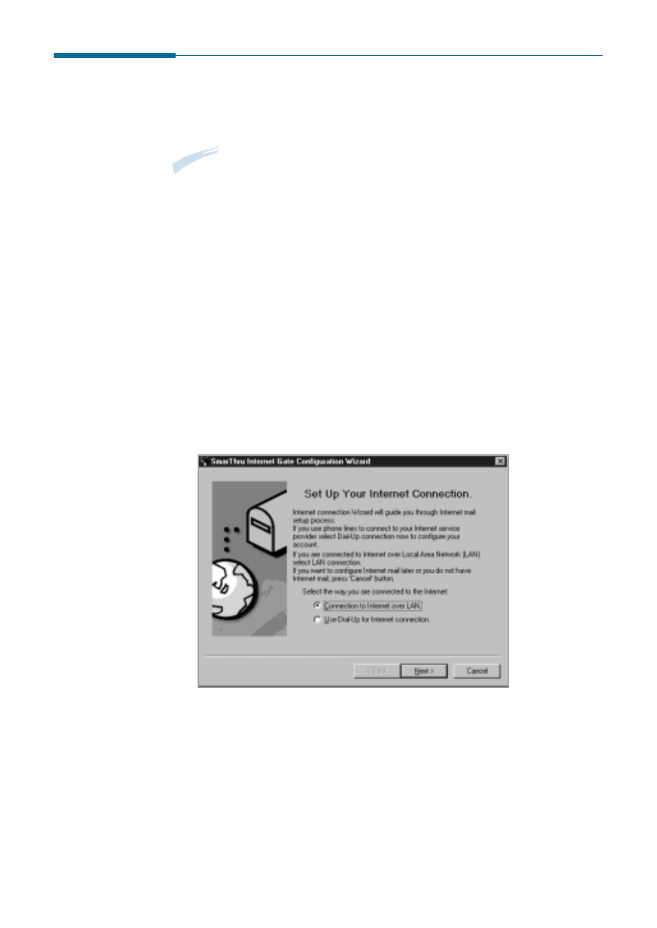 Configuring the internet gate on your pc | Samsung SF 4700 User Manual | Page 40 / 176