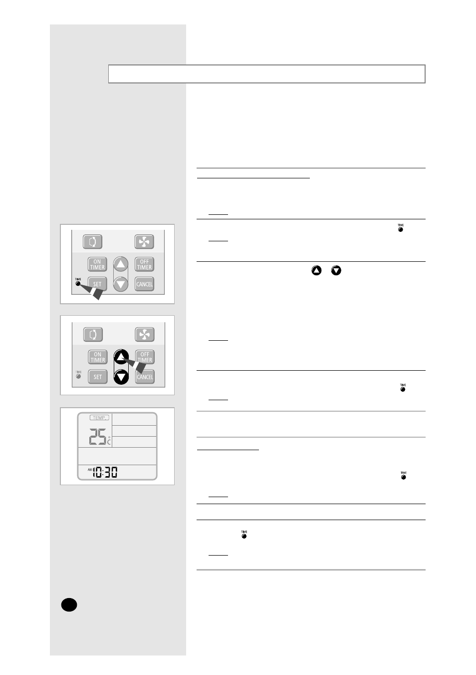 Setting the time | Samsung ASHM070VE User Manual | Page 8 / 26