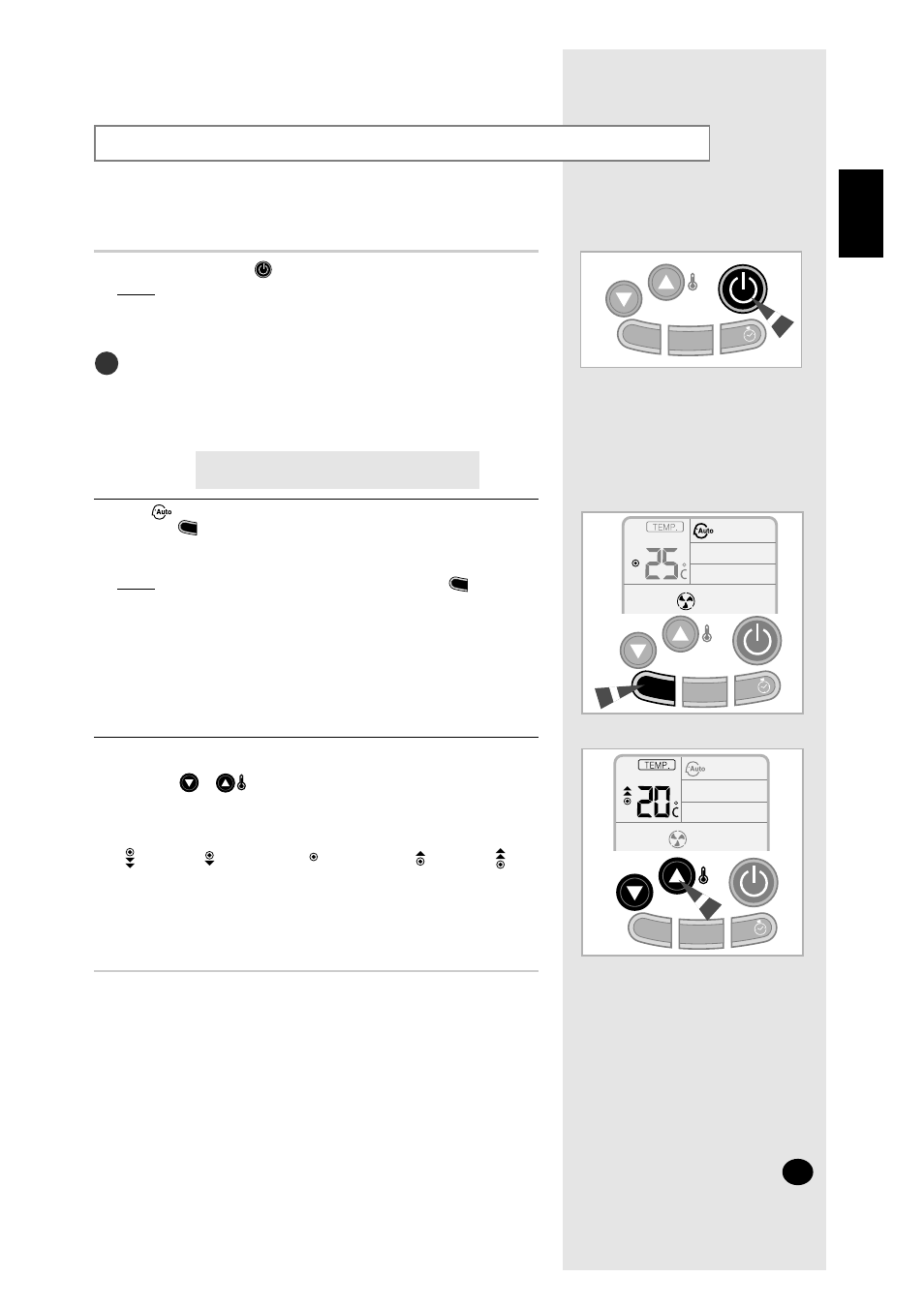 Selecting the automatic operating mode | Samsung ASHM070VE User Manual | Page 9 / 26