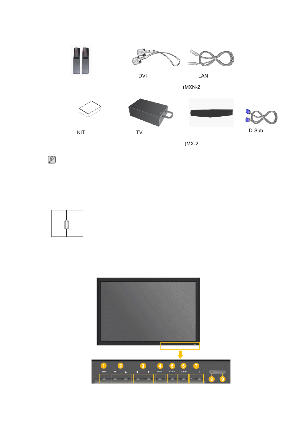 각부의 명칭 | Samsung 400MXN-2 User Manual | Page 10 / 111