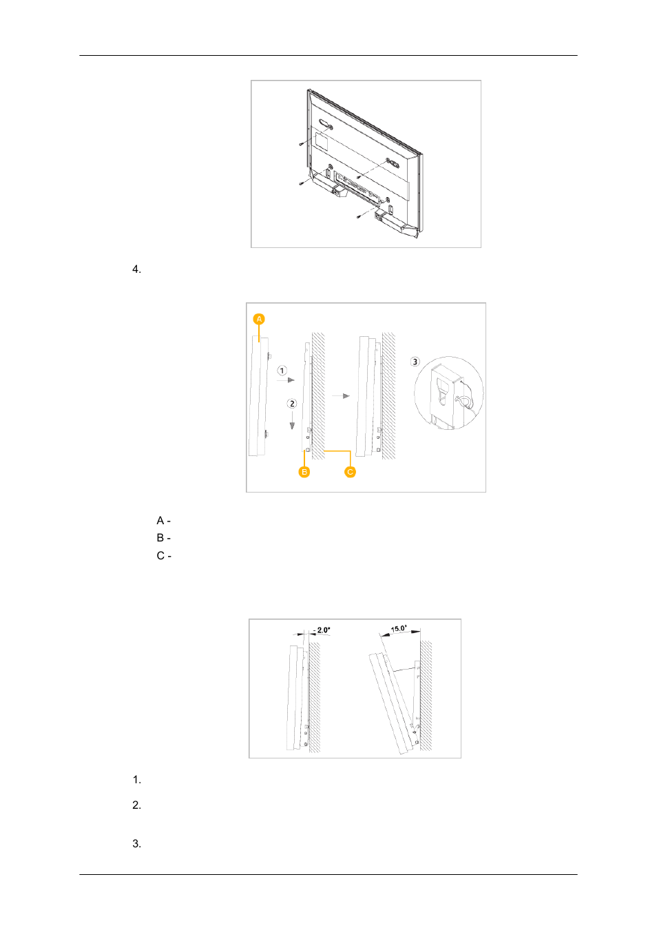 벽걸이 각도 조정 방법 | Samsung 400MXN-2 User Manual | Page 23 / 111