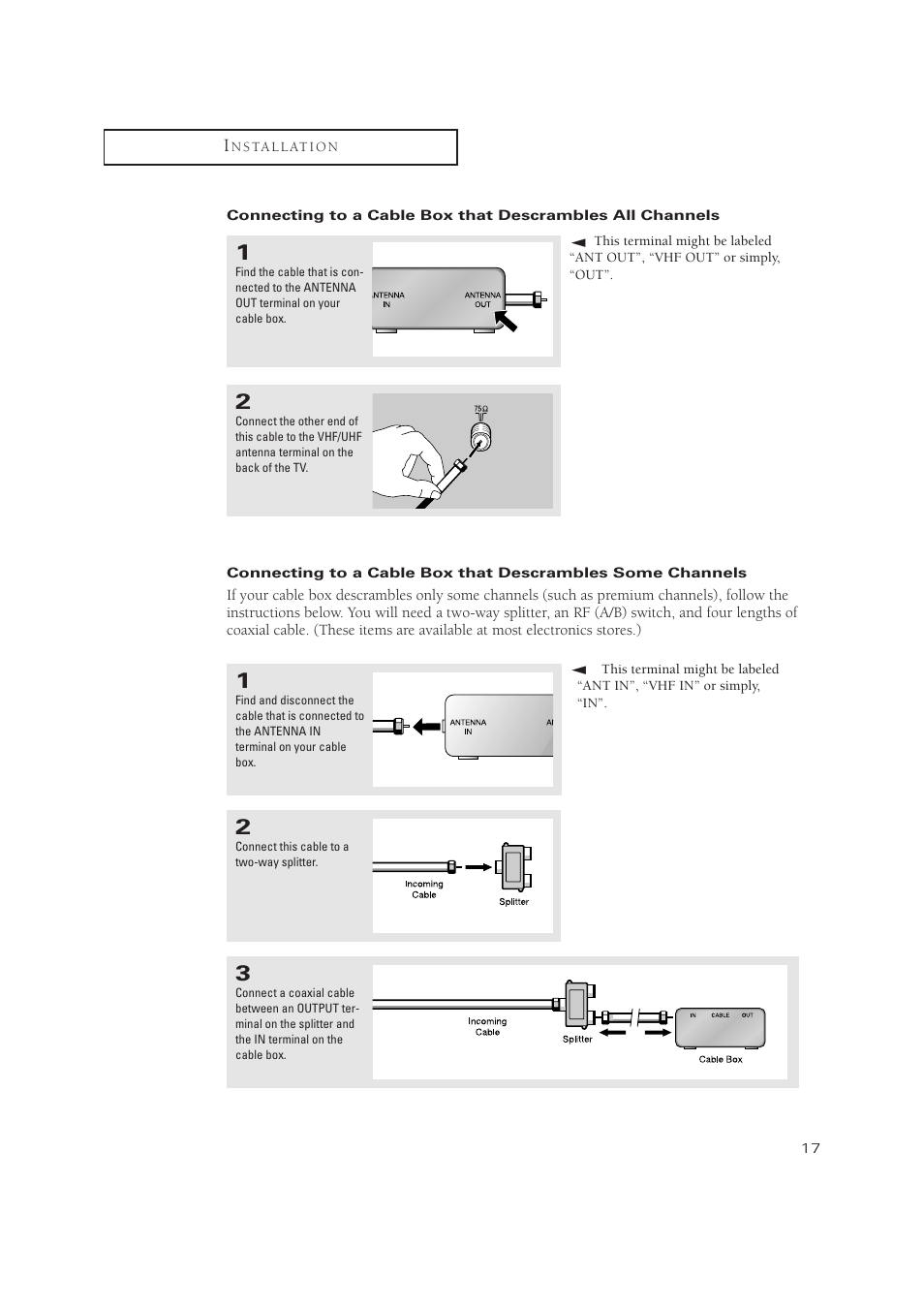 Samsung TXN 2434F User Manual | Page 17 / 59