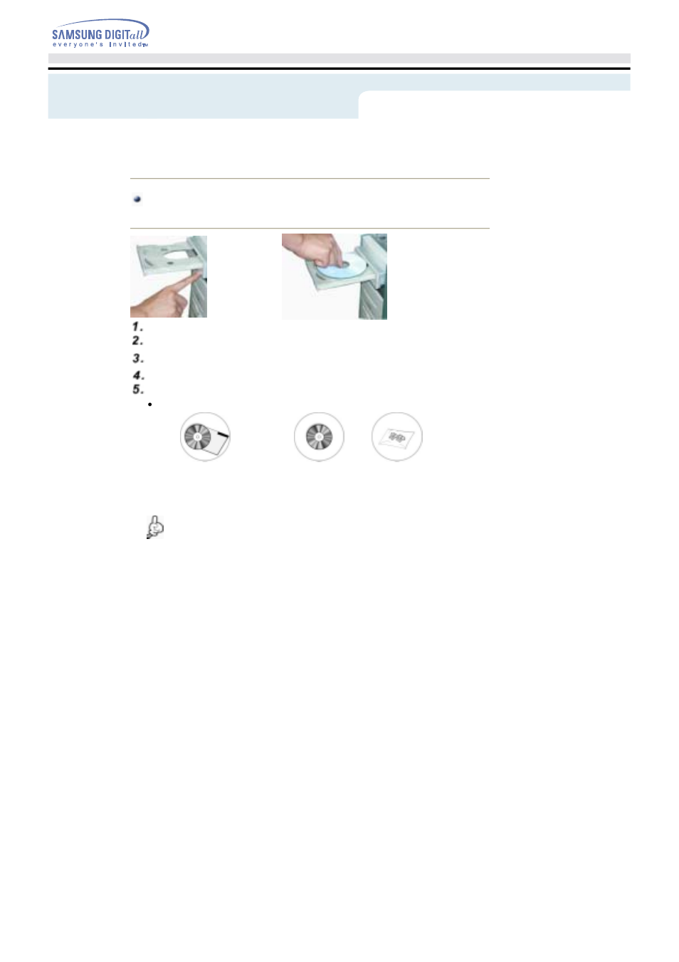 Using the drive | Samsung TS-H292A User Manual | Page 16 / 25