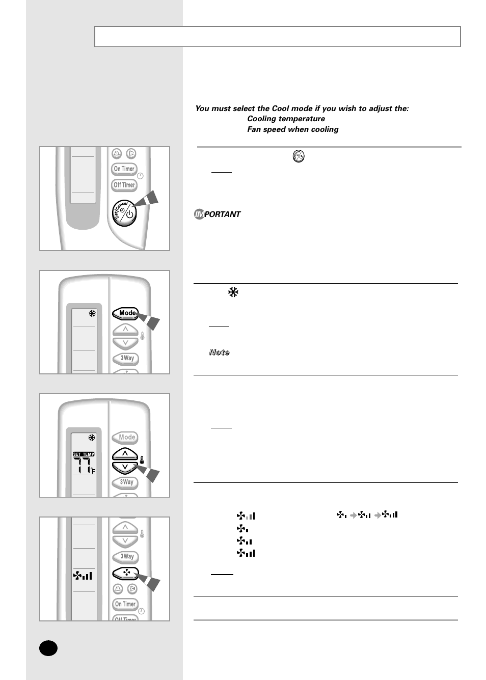 Cooling your room | Samsung APC3240C User Manual | Page 10 / 36