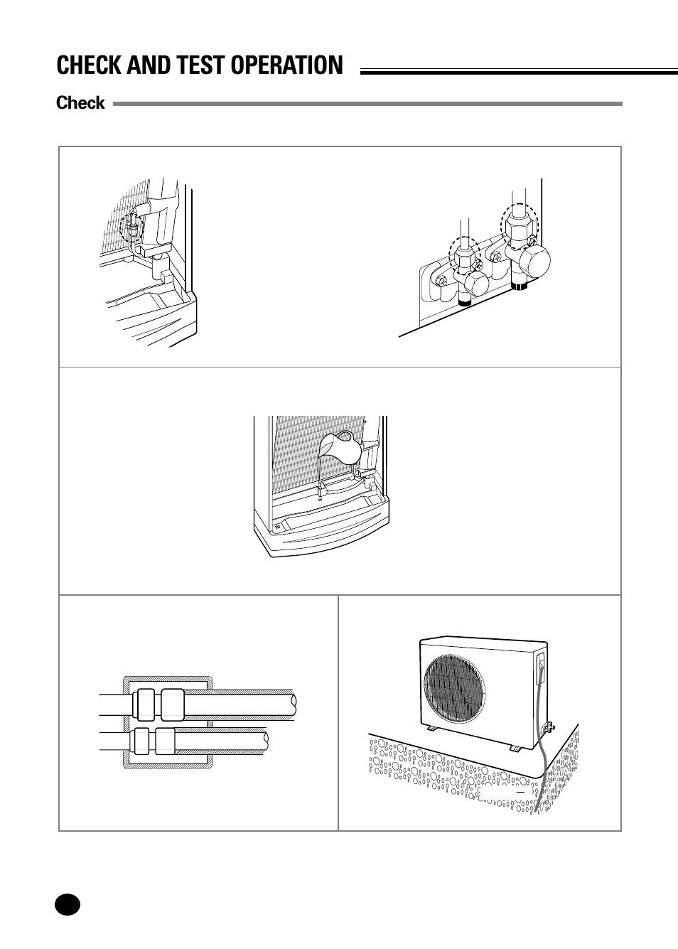 Check and test operation, Check | Samsung APC3240C User Manual | Page 34 / 36