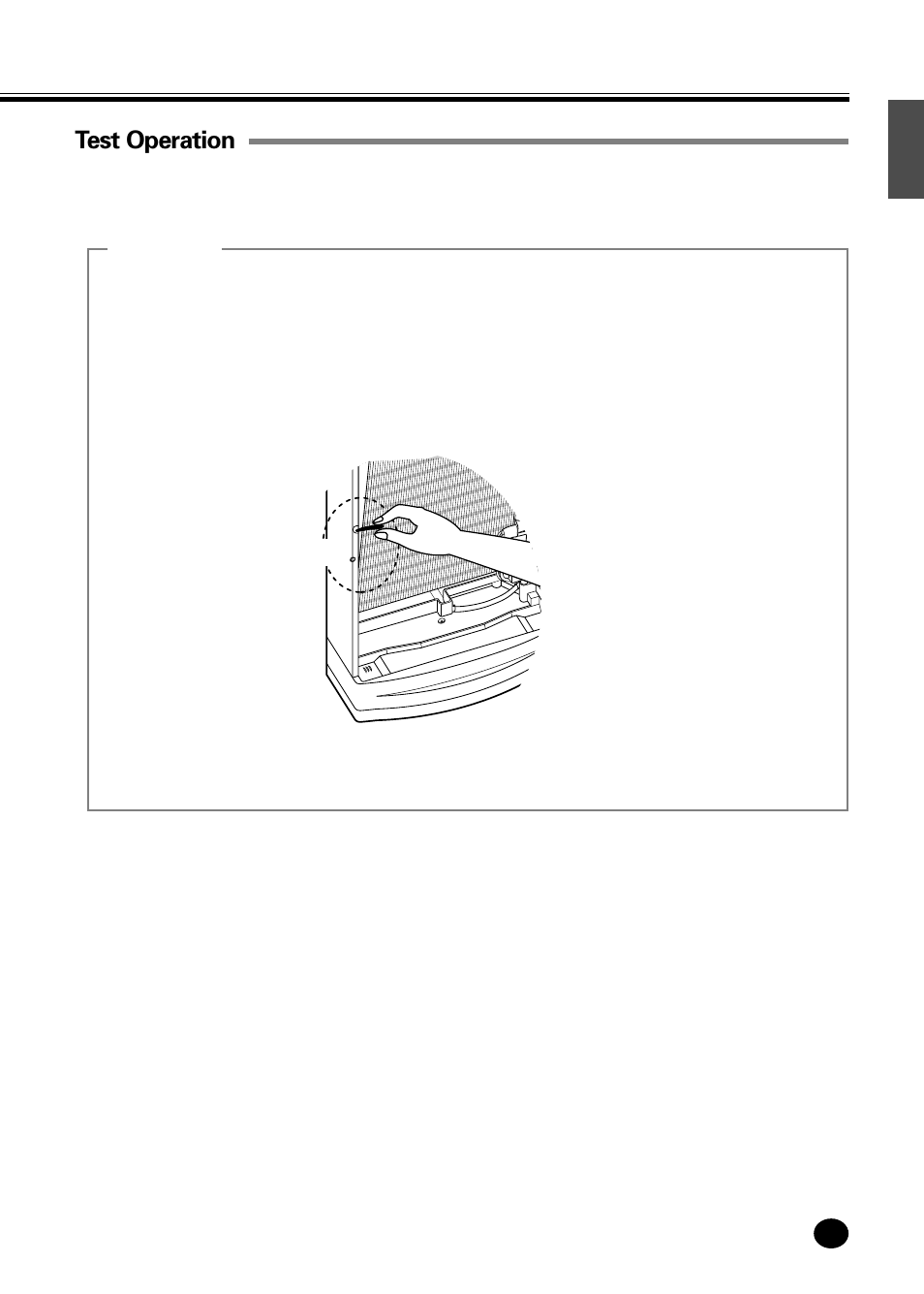 Test operation, Caution | Samsung APC3240C User Manual | Page 35 / 36