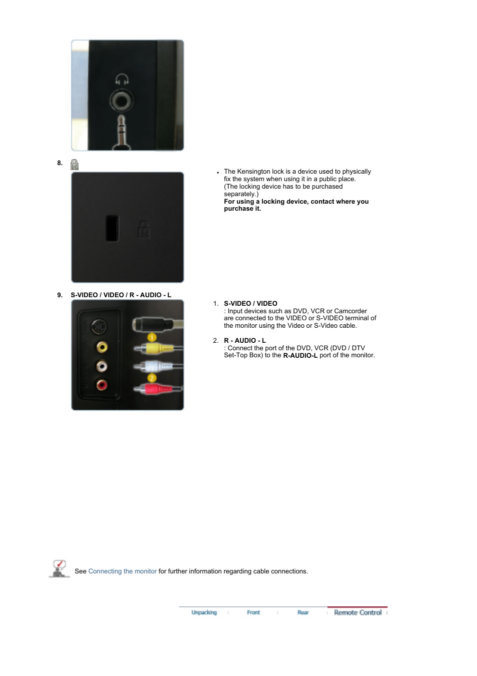 Remote control | Samsung 225MW User Manual | Page 16 / 58
