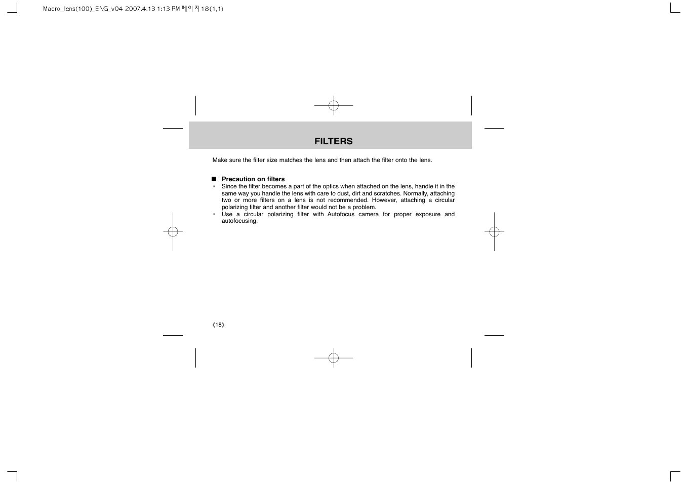Samsung Schneider D-XENON 100 Macro User Manual | Page 20 / 27