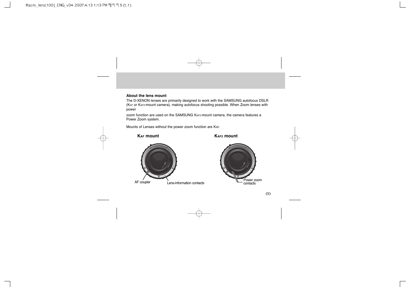 Samsung Schneider D-XENON 100 Macro User Manual | Page 7 / 27