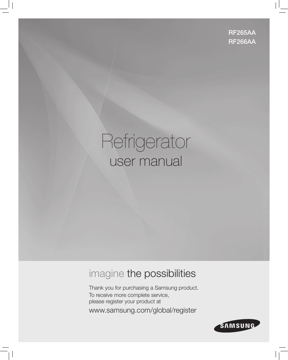 Samsung RF265AA User Manual | 36 pages