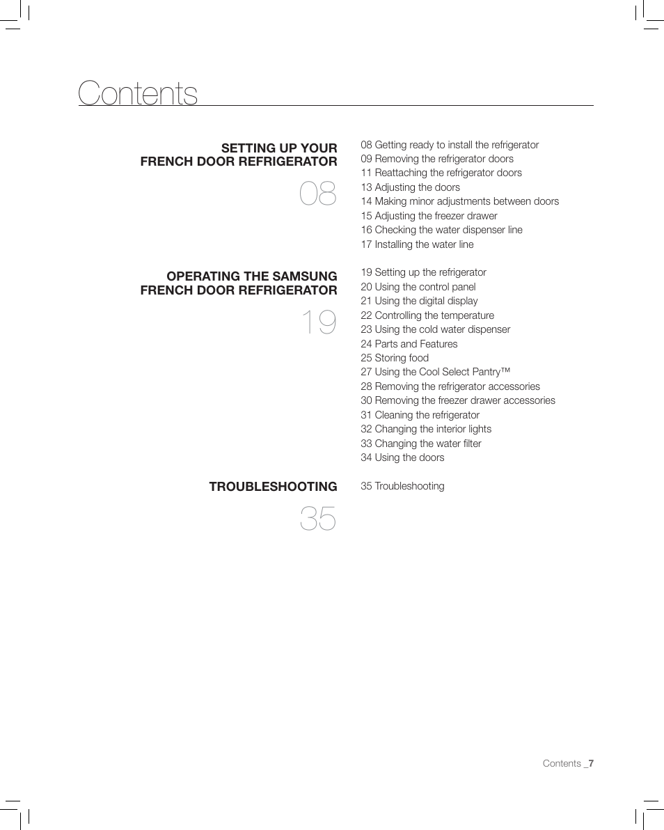 Samsung RF265AA User Manual | Page 7 / 36