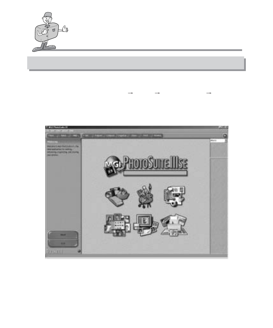 Software manual, Mgi photosuite iii se | Samsung Digimax 101 User Manual | Page 108 / 128