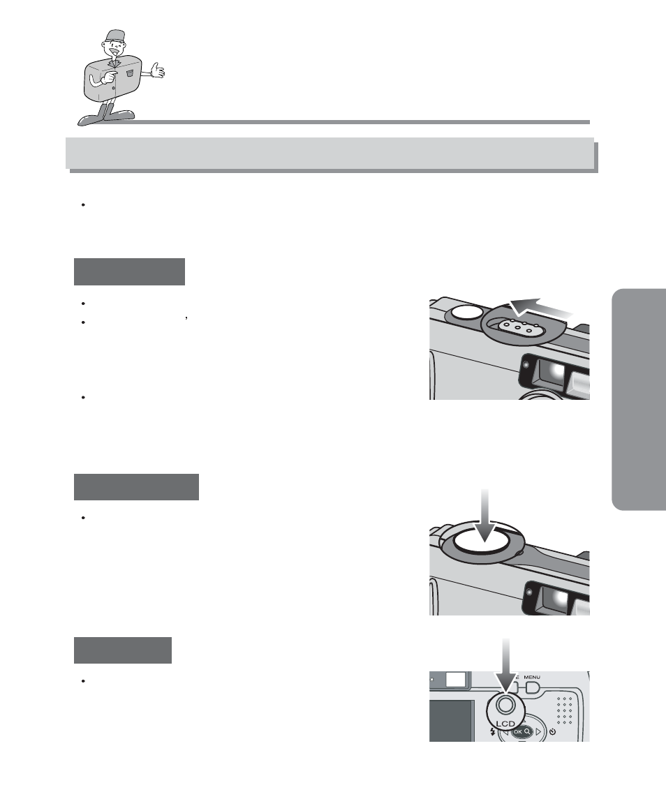 Recording mode, Adv anced, Using the camera button to adjust the camera | Samsung Digimax 101 User Manual | Page 35 / 128