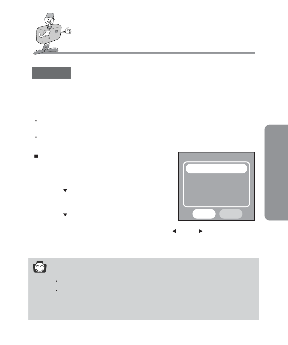 Setting up the camera system, Adv anced, Information | Samsung Digimax 101 User Manual | Page 77 / 128