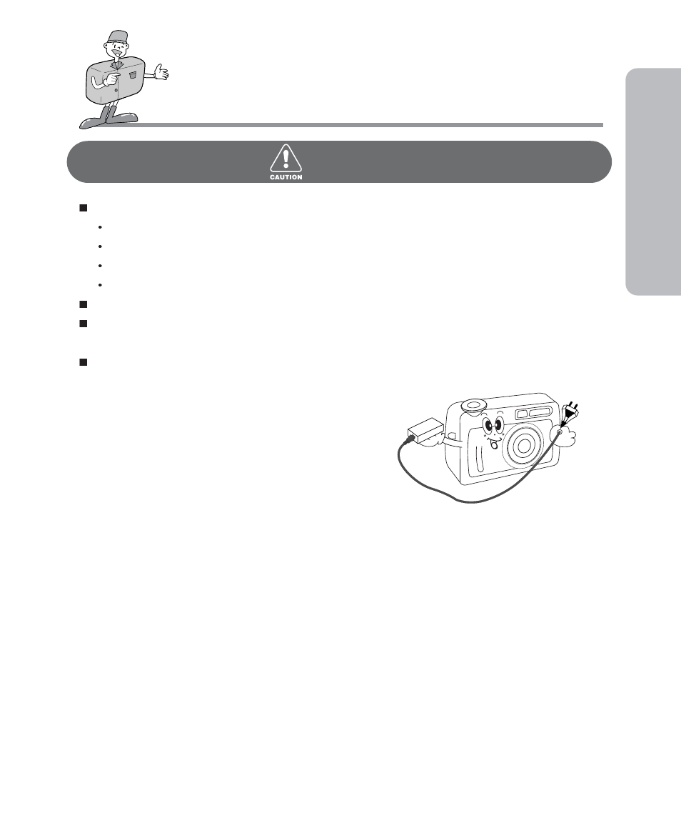 Caution | Samsung Digimax 101 User Manual | Page 9 / 128