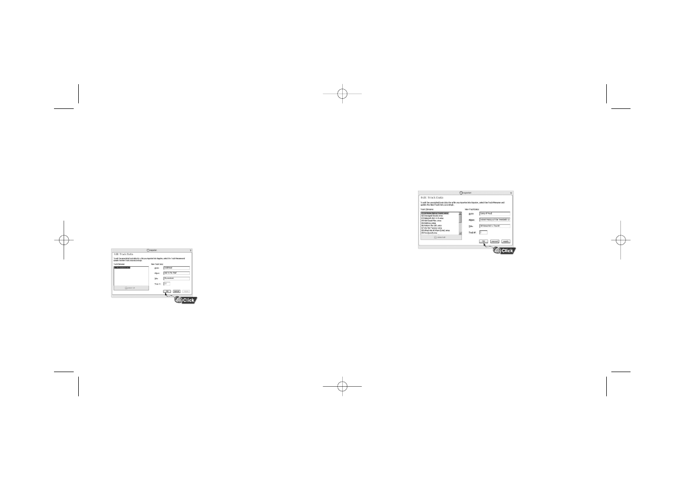 Editing track data | Samsung YP-910 User Manual | Page 14 / 37