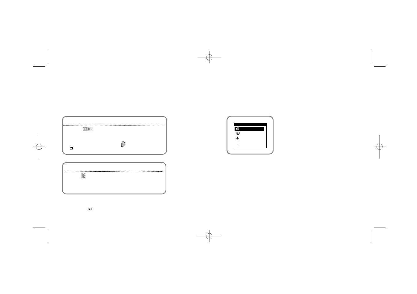 Hold feature, Menu mode | Samsung YP-910 User Manual | Page 22 / 37