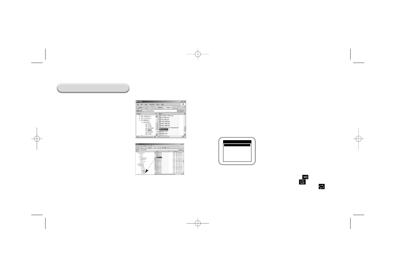 Additional features, Shuffle and repeat playback | Samsung YP-910 User Manual | Page 29 / 37