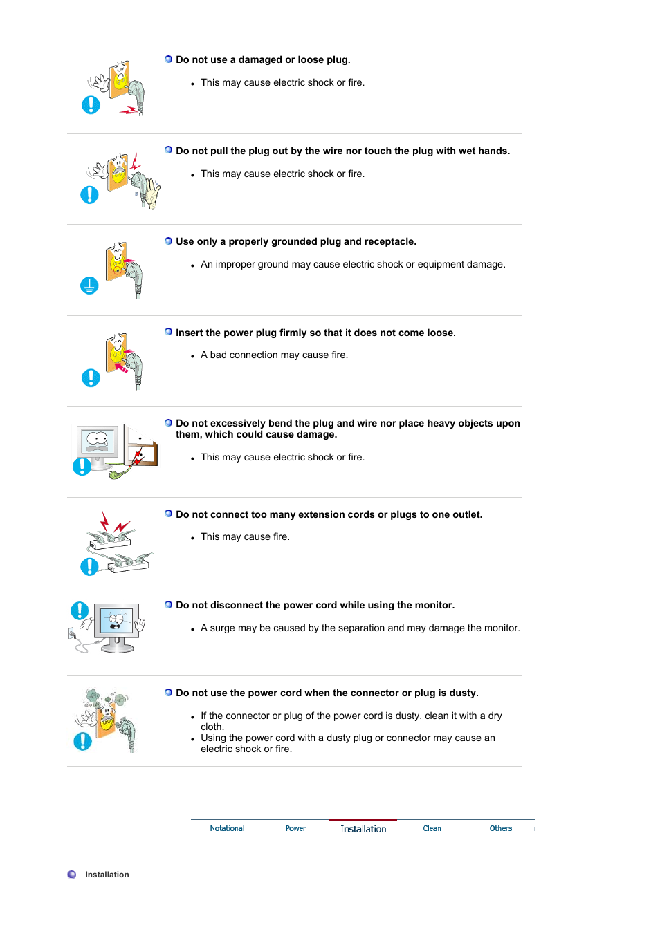 Inatallation | Samsung SYNCMASTER 710NT User Manual | Page 3 / 102