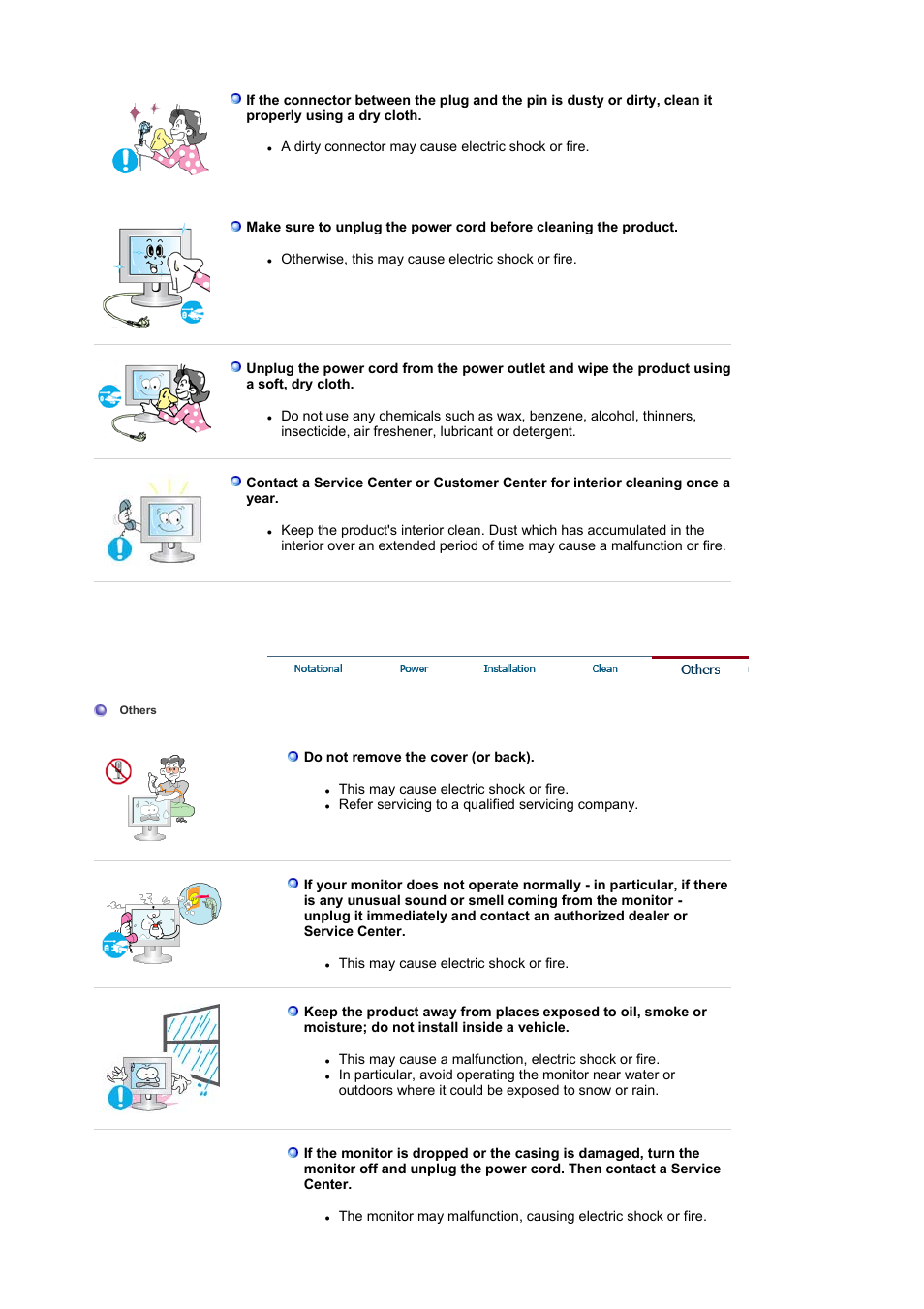 Others | Samsung SYNCMASTER 710NT User Manual | Page 6 / 102