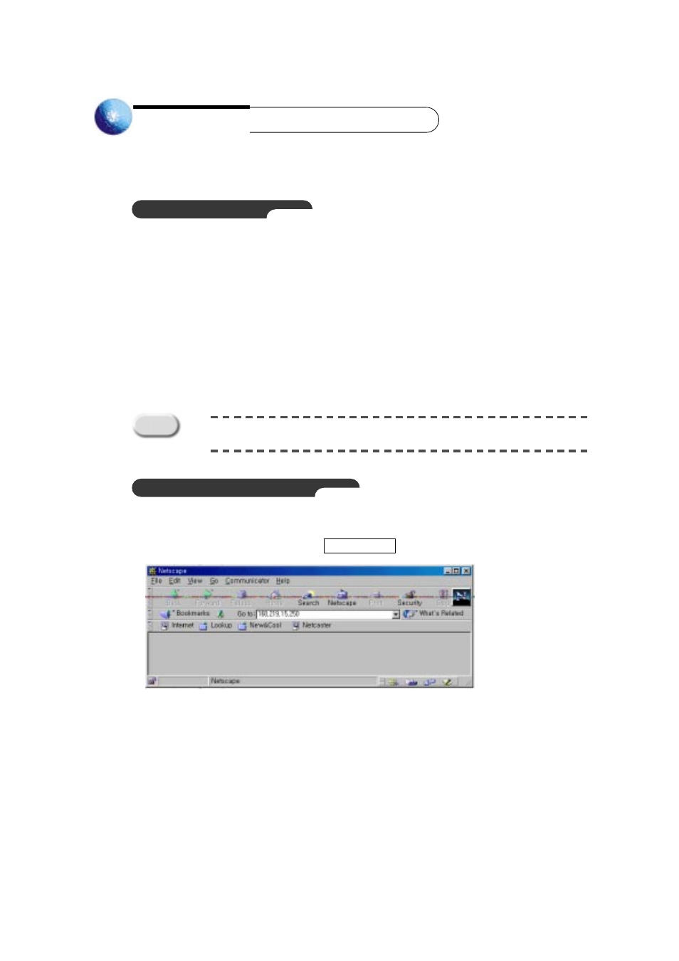 Chapter 5 sns-110 log-in, Ideal specification, Log-in through netscape | Samsung Version 1.1 User Manual | Page 34 / 89