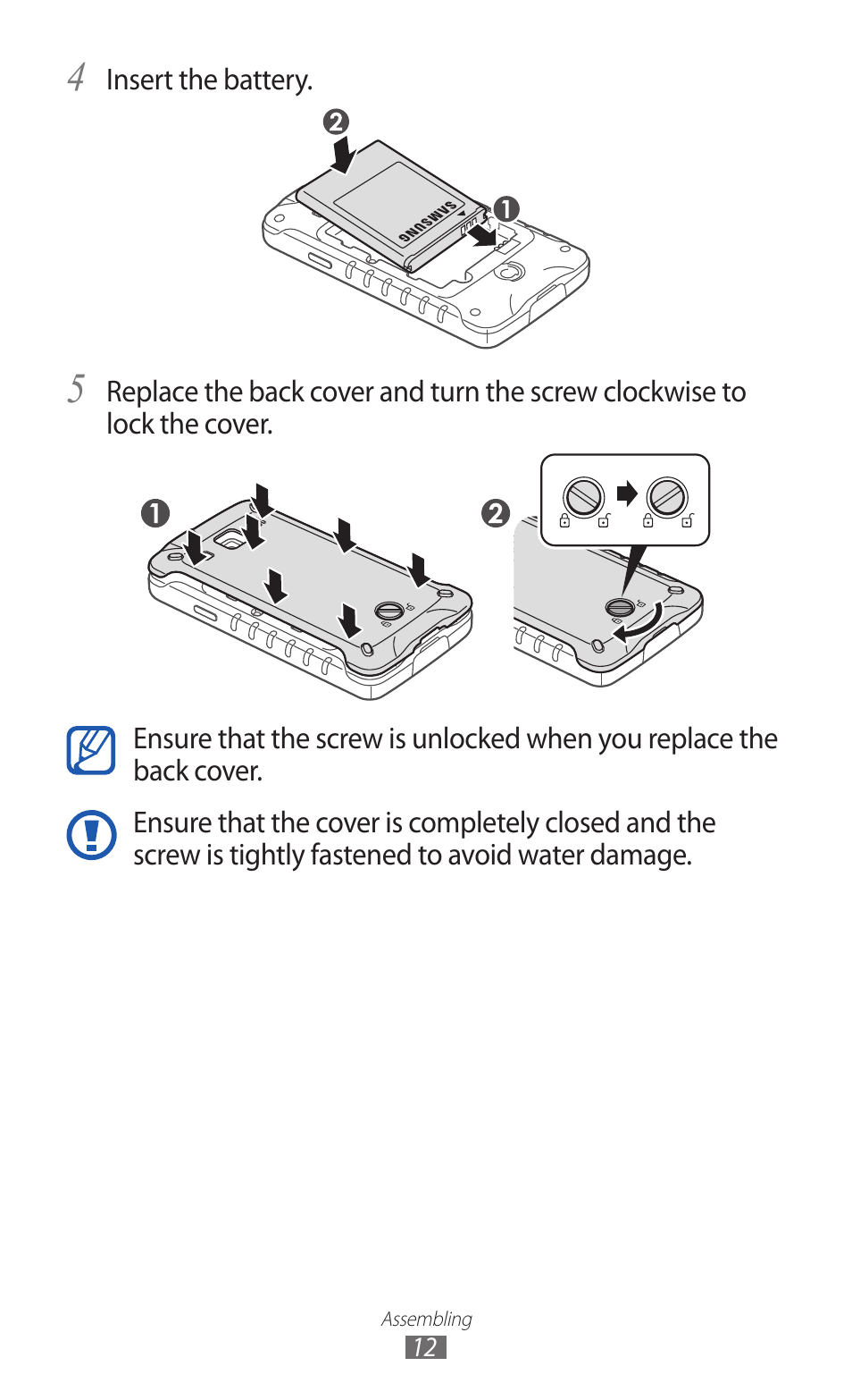 Samsung GALAXY GT-S5690 User Manual | Page 12 / 143