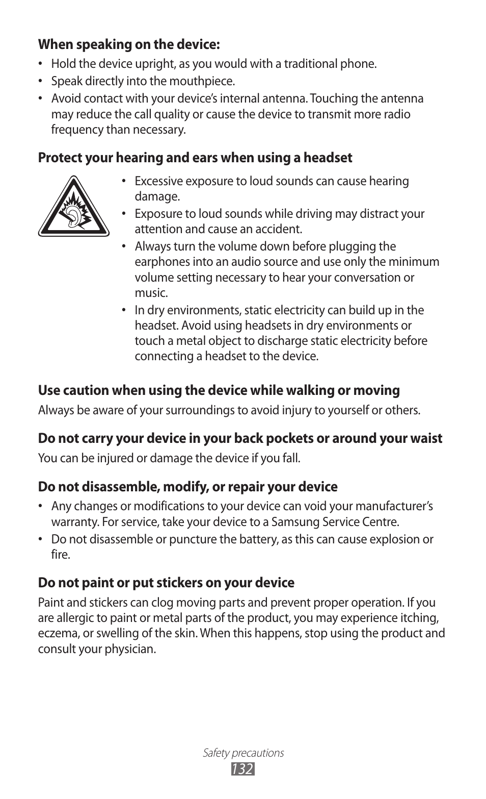 Samsung GALAXY GT-S5690 User Manual | Page 132 / 143