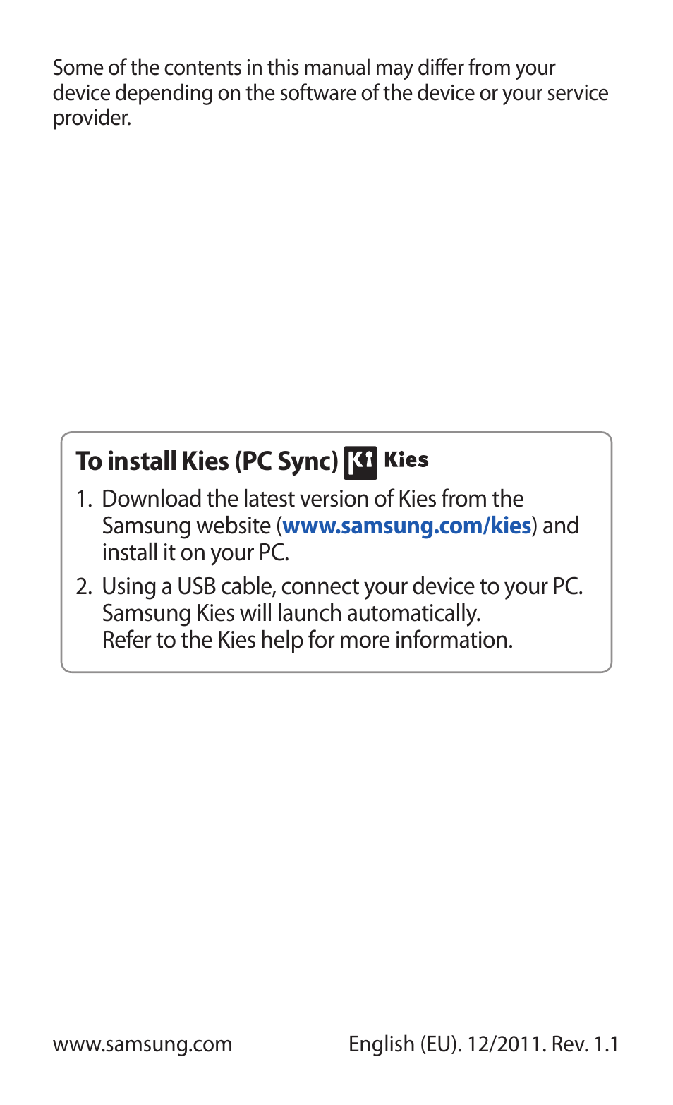 Samsung GALAXY GT-S5690 User Manual | Page 143 / 143