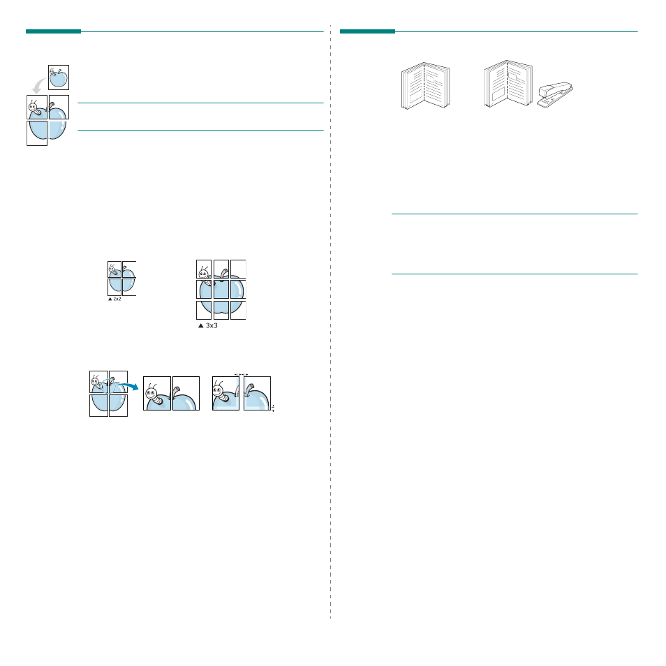 Printing posters, Printing booklets, Printing posters printing booklets | Samsung SCX-4X24 User Manual | Page 116 / 143