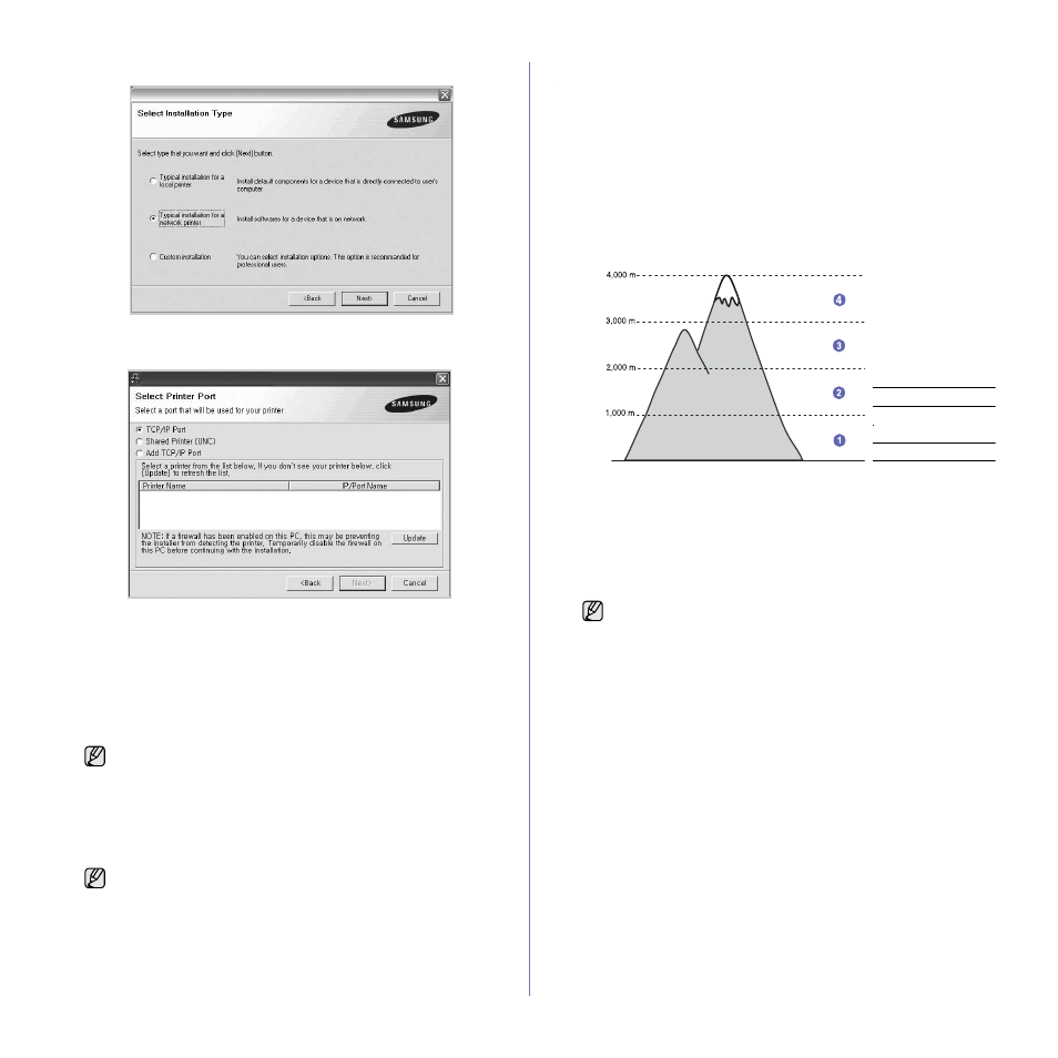 Machine's basic settings, Altitude adjustment, Changing the display language | Samsung SCX-4X24 User Manual | Page 26 / 143