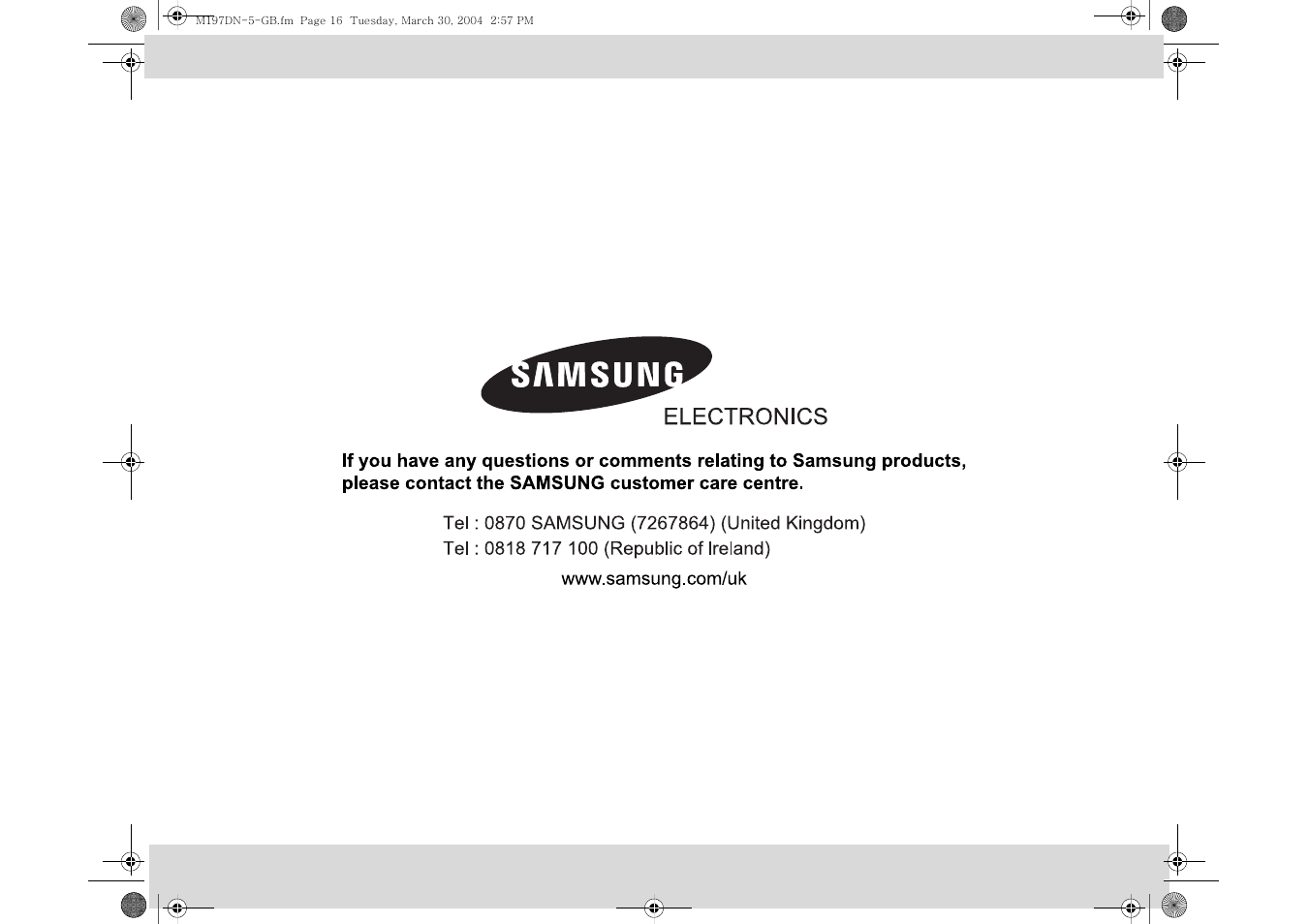 Samsung M197DN User Manual | Page 16 / 16
