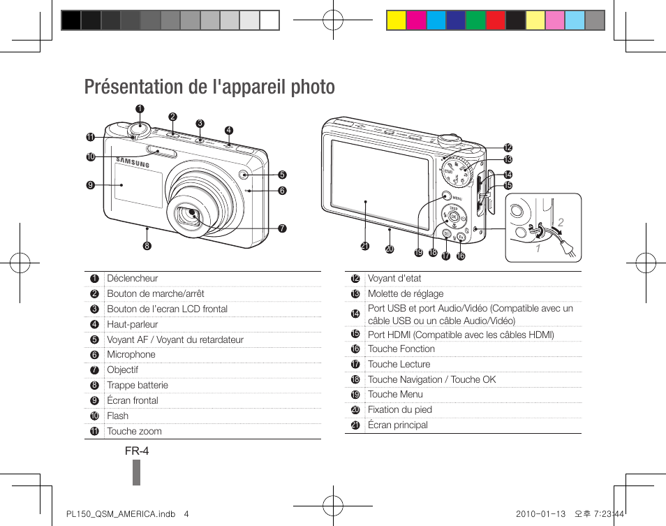 Présentation de l'appareil photo | Samsung AD68-04795A User Manual | Page 24 / 32